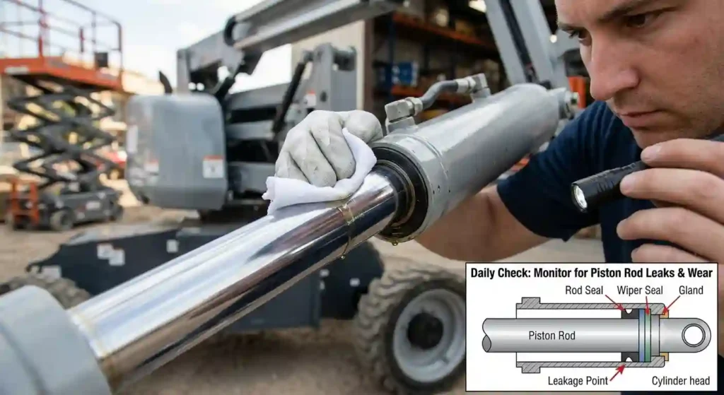 aerial-work-vehicle-steering-cylinder-maintenance-guide